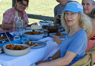 2 course long table lunch